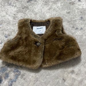 Faux fur vest